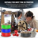 JAYO Filament d'imprimante 3D PETG / PLA / PLA PLUS 1.75mm 2.2 KG 100% matériaux d'impression 3D non toxiques sans bulle pour imprimante 3D