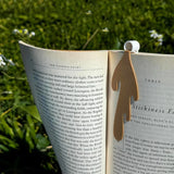 Marque page cuir tasse renversée