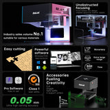 DAJA graveur Laser CNC bricolage DJ6 Machine de gravure Laser 3000mw rapide Mini Logo marque imprimante Cutter travail du bois bois plastique verre