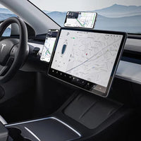 Support magnétique pour iPhone 15/14 Pro, compatible avec les ordinateurs portables et les Tesla Model Y 3. Support magnétique latéral pour téléphone portable.