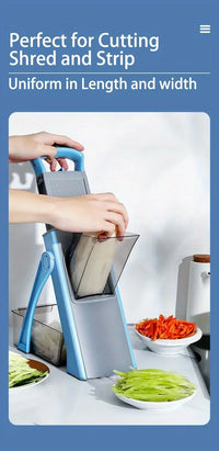 Ensemble de trancheuse et râpe multifonctionnelle pour légumes et fruits, hacher, râper et trancher efficacement, PotTag et plus d'outils de cuisine, 1 pièce