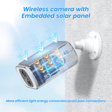 ANRAN 2K caméra de sécurité solaire 3/5MP extérieur sans fil 2.4G WIFI caméra batterie caméra projecteur couleur Vision nocturne ne peut pas ajouter NVR