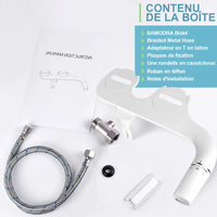 SAMODRA – pulvérisateur de Bidet pour main droite/gauche, Non électrique, double buse, siège de toilette, douche hygiénique pour accessoires de salle de bains