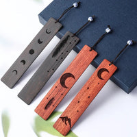 Marque-page bois de santal - Style chinois rétro, motifs célestes
