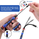 Kit de tournevis magnétique professionnel de précision 122 pièces avec embouts en acier CR-V et pointes magnétiques pour réparations de bricolage