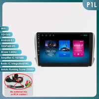OSSURET CarPlay Android 12 autoradio pour PEUGEOT 2008 208 2012-2018 lecteur multimédia de voiture Navi GPS 2din 4G-LET autoradio RDS