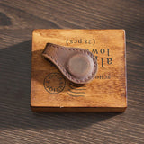 Marque page aimanté cuir vintage