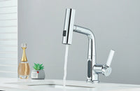 Robinet de lavabo à affichage numérique de température de cascade, pulvérisateur à jet de levage vers le bas, mélangeur d'évier d'eau chaude et froide, robinet de lavage pour salle de bains