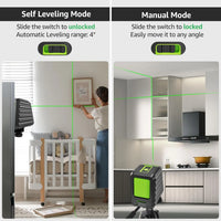 Niveau laser vert Osram Huepar BOX-1G, autonivelant, 130°/150°, horizontal et vertical, avec mode pulsé