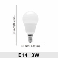 Lot de 10 ampoules LED E27/E14 (20W, 18W, 15W, 12W, 9W, 6W, 3W) - Alimentation 220V - Éclairage spot - Blanc froid/chaud
