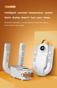 Sèche-chaussures à minuterie intelligente, sèche-chaussures télescopique réglable, désodorisant, séchage rapide