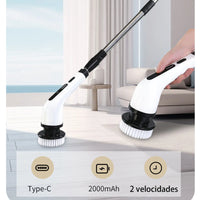 Brosse de nettoyage électrique 9 en 1 2000 mAh, outil de nettoyage pour salon, salle de bain et cuisine