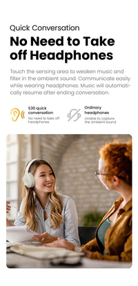 HAYLOU S30 casque sans fil Bluetooth 5.4 43dB casques antibruit adaptatifs 40mm pilote dynamique 80H écouteurs de lecture