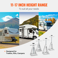 Vérins stabilisateurs SucceBuy pour VR, lot de 4 vérins de mise à niveau en aluminium, capacité de charge de 6 000 lb par vérin, vérins empilables pour VR, caravanes et camping-cars.