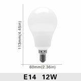 Lot de 10 ampoules LED E27/E14 (20W, 18W, 15W, 12W, 9W, 6W, 3W) - Alimentation 220V - Éclairage spot - Blanc froid/chaud