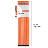 Piquets de signalisation SucceBuy pour allées et parkings : poteaux en fibre de verre de 122 cm (48 pouces) de diamètre et 1 cm (0,4 pouce) de hauteur, pour une visibilité optimale. Visibilité facile.