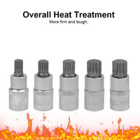 [EU Stock] 10pc clé à douille 1/2 douilles multi-dents internes jeu de douilles M4-M18 Allen Hex Cliquet Enroulé M-Sleeve Drive Socket