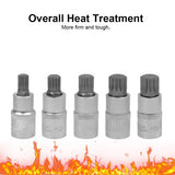 [EU Stock] 10pc clé à douille 1/2 douilles multi-dents internes jeu de douilles M4-M18 Allen Hex Cliquet Enroulé M-Sleeve Drive Socket