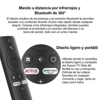 Clé TV connectée Xiaomi 4K, Android TV 11, processeur quadricœur Cortex-A35, 2 Go de RAM, 8 Go de ROM, Netflix, Wi-Fi, Assistant Google, dongle TV