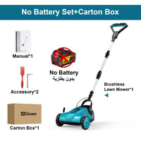Gismis 10 pouces 46000 tr/min tondeuse à gazon électrique sans brosse tondeuse à gazon sans fil coupe-paes de jardin pour Makita 18V batterie broche