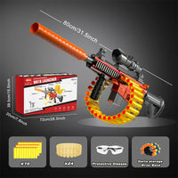 Pistolet jouet VATOS Blaster pour enfants, mode lancer de cartouches, mode tir en chaîne, chargeur 24 fléchettes, manuel, pistolet en mousse, jeu de tir pour garçons de 6 à 8 ans