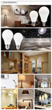 Lot de 10 ampoules LED E27/E14 (20W, 18W, 15W, 12W, 9W, 6W, 3W) - Alimentation 220V - Éclairage spot - Blanc froid/chaud