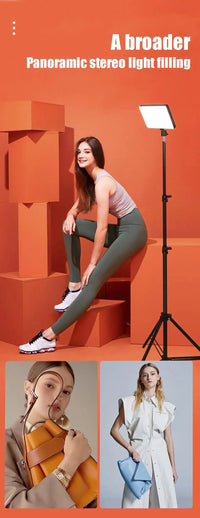 LED lumières vidéo conférence photographie éclairage Selfie lumière Photo Studio lampe avec trépied pour tirer en direct Streaming TikTok Zoom