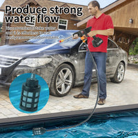 Pistolet de lavage auto haute pression sans fil 200 W 50 bars avec générateur de mousse et jet d'eau pour machine à laver les voitures