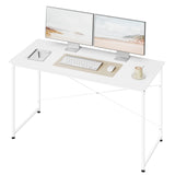 Bureau d'ordinateur WOLTU avec structure en métal, table de travail moderne et spacieuse pour la maison, le bureau ou la chambre. Idéal pour écrire, étudier ou jouer.