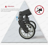 STOCK ue 4in1 bébé poussette bidirectionnelle multifonctionnelle nouveau-né bébé poussette 3in1 pliable panier type siège léger voyage landau