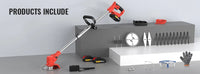 Conentool 21V tondeuse à lame métallique, tondeuse télescopique sans fil, tondeuse à batterie 2x2000mAh tondeuse à gazon électrique coupe gazon