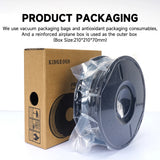Filament KINGROON HD-PETG pour imprimante 3D, 1,75 mm, haute vitesse, Hyper PETG, 5 kg et 10 kg, couleurs assorties