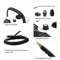 Nettoyeur à vapeur Portable 2500W, stérilisation à haute température, Machine à Jet de pression pour maison, voiture, cuisine, climatiseur