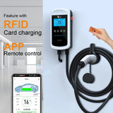 Feyree 22KW 32A Type2 EV chargeur 11KW 3P EVSE Wallbox 7.6KW 1P 4.3 pouces écran nouveau Smart APP contrôle Station de charge chargeur de voiture