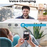 ieGeek sonnette vidéo sans fil avec carillon 2K HD sonnette caméra, sonnette de porte de sécurité pour maison intelligente Message vocal et changeur