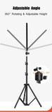 LED lumières vidéo conférence photographie éclairage Selfie lumière Photo Studio lampe avec trépied pour tirer en direct Streaming TikTok Zoom