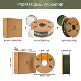 Filament PLA mat premium ERYONE 1/3/5/10 kg, diamètre 1,75 mm, impression 3D, multicolore disponible, promotion exceptionnelle sur le filament PLA mat, bobine de 1 kg.