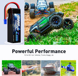 Batterie ZEEE Lipo 6S 10000mAh 22,2V 120C pour drone FPV, avec étui souple et prise EC5, compatible avec voitures et bateaux RC de type désert. Pièces détachées incluses.