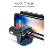 T25 voiture Bluetooth 5.0 transmetteur FM lecteur MP3 charge rapide double chargeur USB