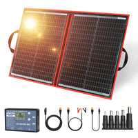 Dokio-Panneau solaire portable et pliable, 18V, 100/160/200/300 W, avec contrôleur 12V pour charger la batterie, adapté au camping