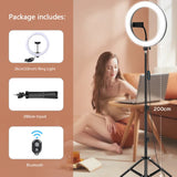 Éclairage de remplissage de photographie LED avec trépied, appareil Photo, cercle de Studio Photo, anneau lumineux pour Selfie, lampe de téléphone, vidéo Youtube