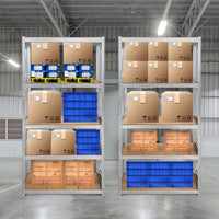 Étagère Industrielle Lourde 5 Niveaux Réglables 875KG Charge Max, Sans Boulons - Rangement Métal Garage Atelier Cave Entrepôt 200x100x50cm