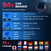 MUCAR BT200/BT200 Pro OBD2 Outil de diagnostic Bluetooth Diagnostic complet du système, réinitialisation de l'huile SAS 15 Scanner OBD 2 pour tous les véhicules Lecteur de codes