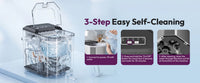 Machine à glaçons Loefme Desktop entièrement automatique en forme de balle, 12 kg/24 h, production de glace rapide, idéale pour un usage domestique, nettoyage automatique.