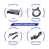 Adaptateur d'interface sans fil BONROAD CarPlay Android Auto pour Audi A4 B8 A5 Q5 2009-2015 avec AirPlay Mirror Link et Bluetooth