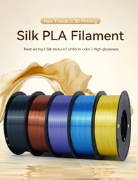 KEEPANG – Filament d'imprimante 3D PLA en soie, 5KG, Filaments de couleurs simples/doubles/Triples, 2.2LBS, 1KG/rouleau, 1.75mm ± 0.02MM, matériau d'impression 3D