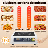 Cuisinière à induction électrique moderne numérique 3500 watts table de cuisson à induction commerciale