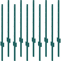 Poteau de clôture SucceBuy en forme de T, poteau métallique robuste, piquet en acier résistant pour jardin, pelouse, ferme, clôture extérieure en fil de fer