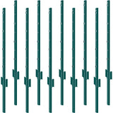 Poteau de clôture SucceBuy en forme de T, poteau métallique robuste, piquet en acier résistant pour jardin, pelouse, ferme, clôture extérieure en fil de fer