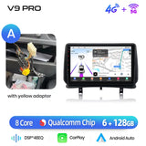 Junsun Qualcomm 8-Core 360 Camera Wireless CarPlay Android Auto Car Radio for Renault Clio 3 2005-2014 GPS Multimedia